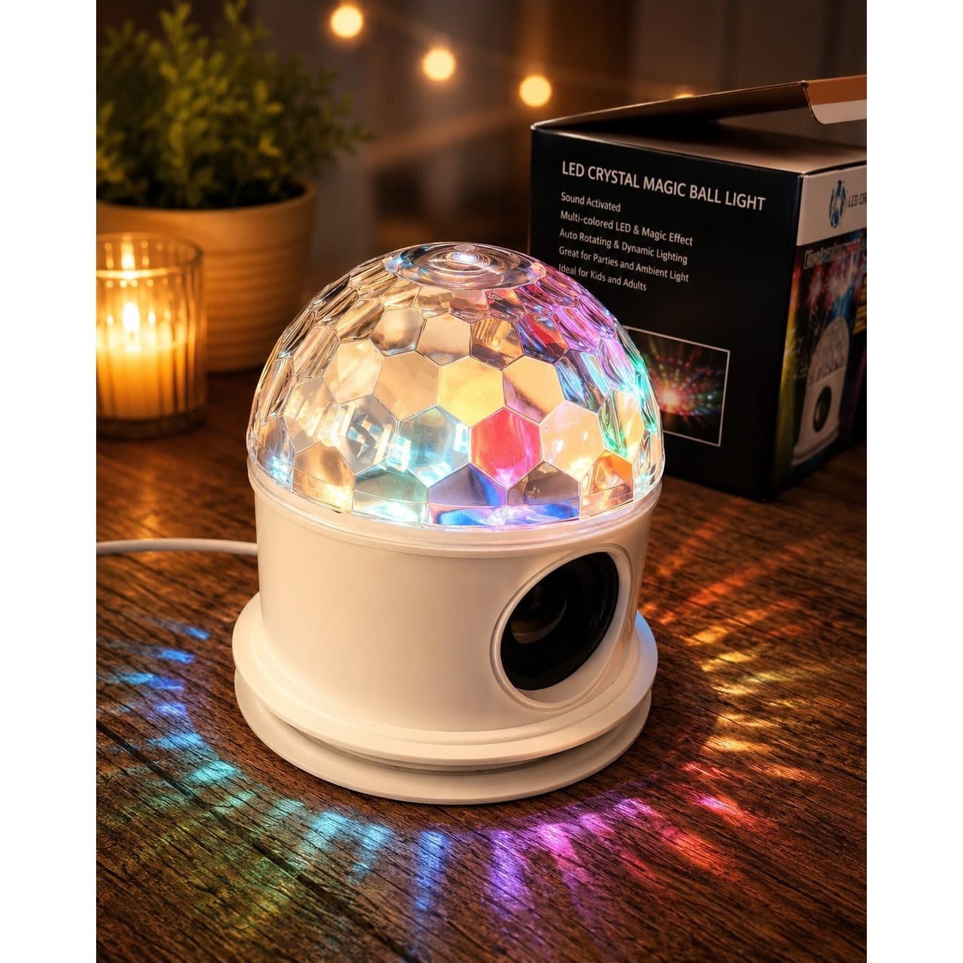 Bluetooth Müzikli Renkli LED Disko Topu